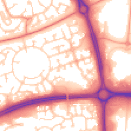 Daytime road noise heatmap for MK10 9EH