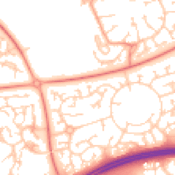 Daytime road noise heatmap for MK10 9FN