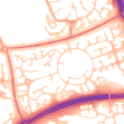 Daytime road noise heatmap for MK10 9GT