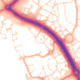 Daytime road noise heatmap for MK10 9HA