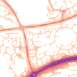 Daytime road noise heatmap for MK10 9HS