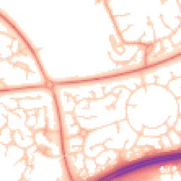 Daytime road noise heatmap for MK10 9HT