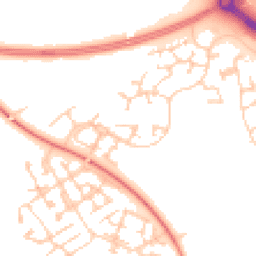 Daytime road noise heatmap for MK10 9HZ