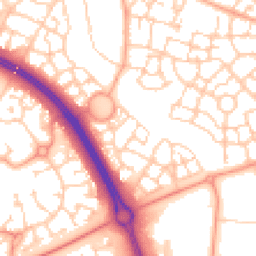 Daytime road noise heatmap for MK10 9LH