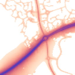 Daytime road noise heatmap for MK10 9PF