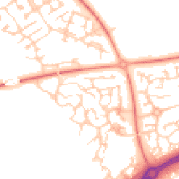 Daytime road noise heatmap for MK10 9PQ