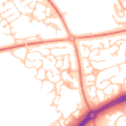 Daytime road noise heatmap for MK10 9PS
