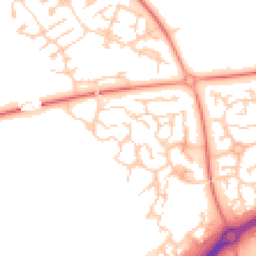 Daytime road noise heatmap for MK10 9PY