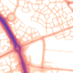 Daytime road noise heatmap for MK10 9QJ
