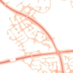 Daytime road noise heatmap for MK10 9SQ