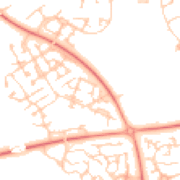 Daytime road noise heatmap for MK10 9SR