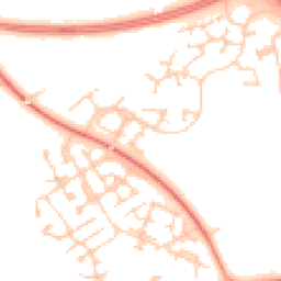 Daytime road noise heatmap for MK10 9SY
