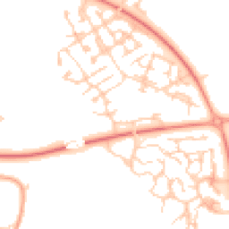 Daytime road noise heatmap for MK10 9TE