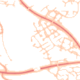 Daytime road noise heatmap for MK10 9TF