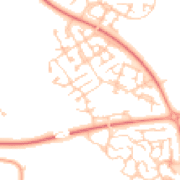 Daytime road noise heatmap for MK10 9TJ
