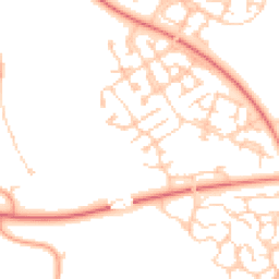 Daytime road noise heatmap for MK10 9TL