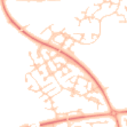Daytime road noise heatmap for MK10 9TS