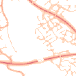 Daytime road noise heatmap for MK10 9TT