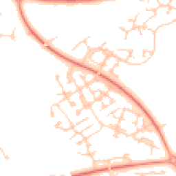 Daytime road noise heatmap for MK10 9UD