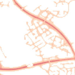 Daytime road noise heatmap for MK10 9UL