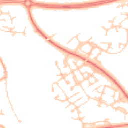 Daytime road noise heatmap for MK10 9UU