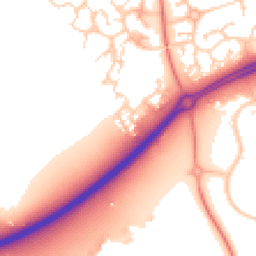 Daytime road noise heatmap for MK10 9XL