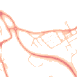 Daytime road noise heatmap for MK13 0AL