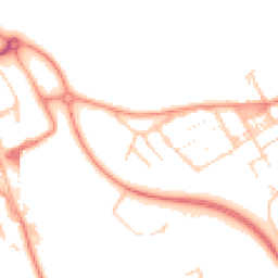 Daytime road noise heatmap for MK13 0AN