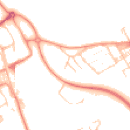 Daytime road noise heatmap for MK13 0AP