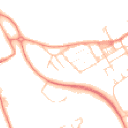 Daytime road noise heatmap for MK13 0AZ