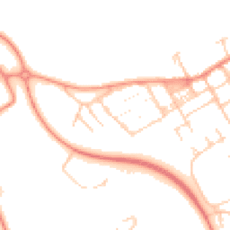 Daytime road noise heatmap for MK13 0BB