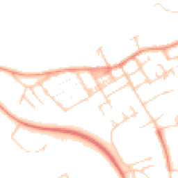 Daytime road noise heatmap for MK13 0BJ