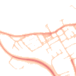 Daytime road noise heatmap for MK13 0BL