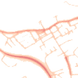 Daytime road noise heatmap for MK13 0BP