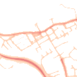 Daytime road noise heatmap for MK13 0BT