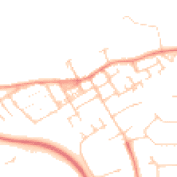 Daytime road noise heatmap for MK13 0BU
