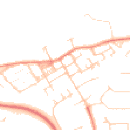 Daytime road noise heatmap for MK13 0BX