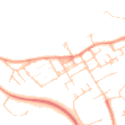 Daytime road noise heatmap for MK13 0DA