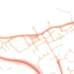 Daytime road noise heatmap for MK13 0DD