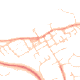 Daytime road noise heatmap for MK13 0DF