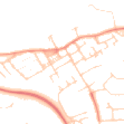 Daytime road noise heatmap for MK13 0DG