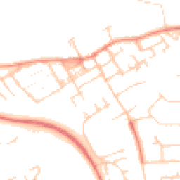 Daytime road noise heatmap for MK13 0DH