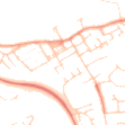 Daytime road noise heatmap for MK13 0DJ