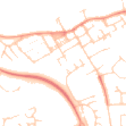 Daytime road noise heatmap for MK13 0DP
