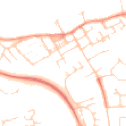 Daytime road noise heatmap for MK13 0DR