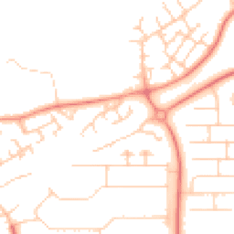 Daytime road noise heatmap for MK13 0DT