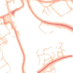 Daytime road noise heatmap for MK13 0DX