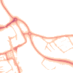 Daytime road noise heatmap for MK13 0DY