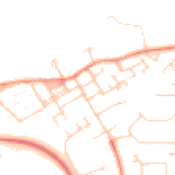 Daytime road noise heatmap for MK13 0EE