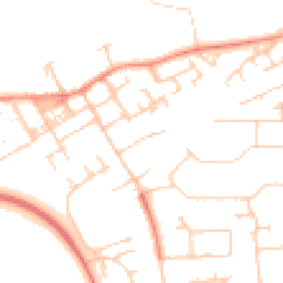 Daytime road noise heatmap for MK13 0EP